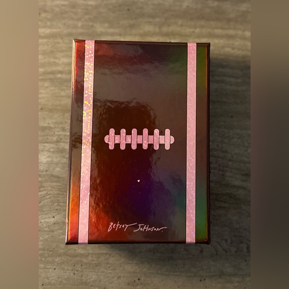 Betsey Johnson Football Silver Tone Keychain - Picture 3 of 3